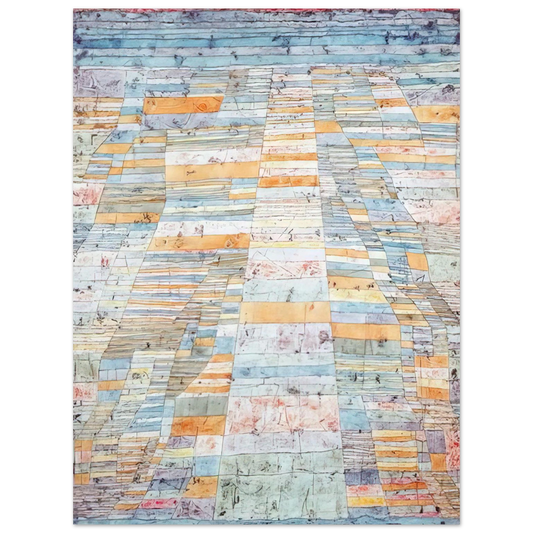 Paul Klee - MAIN PATH AND BYWAYS 1929 Fine Art Poster - Default Title