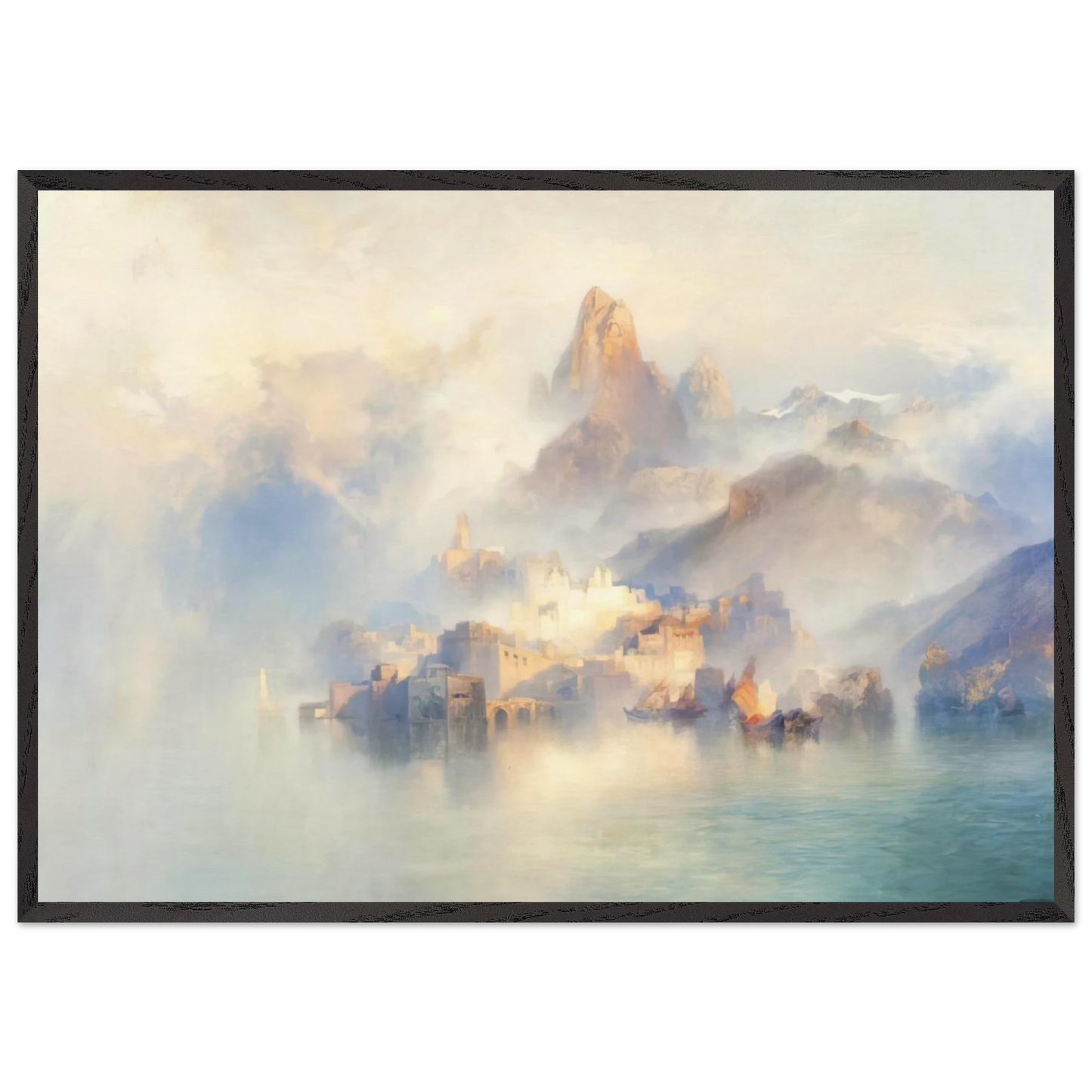 The Dream City - Thomas Moran Framed Art Print – Black Wooden Frame - Default Title - -Framed Art Print