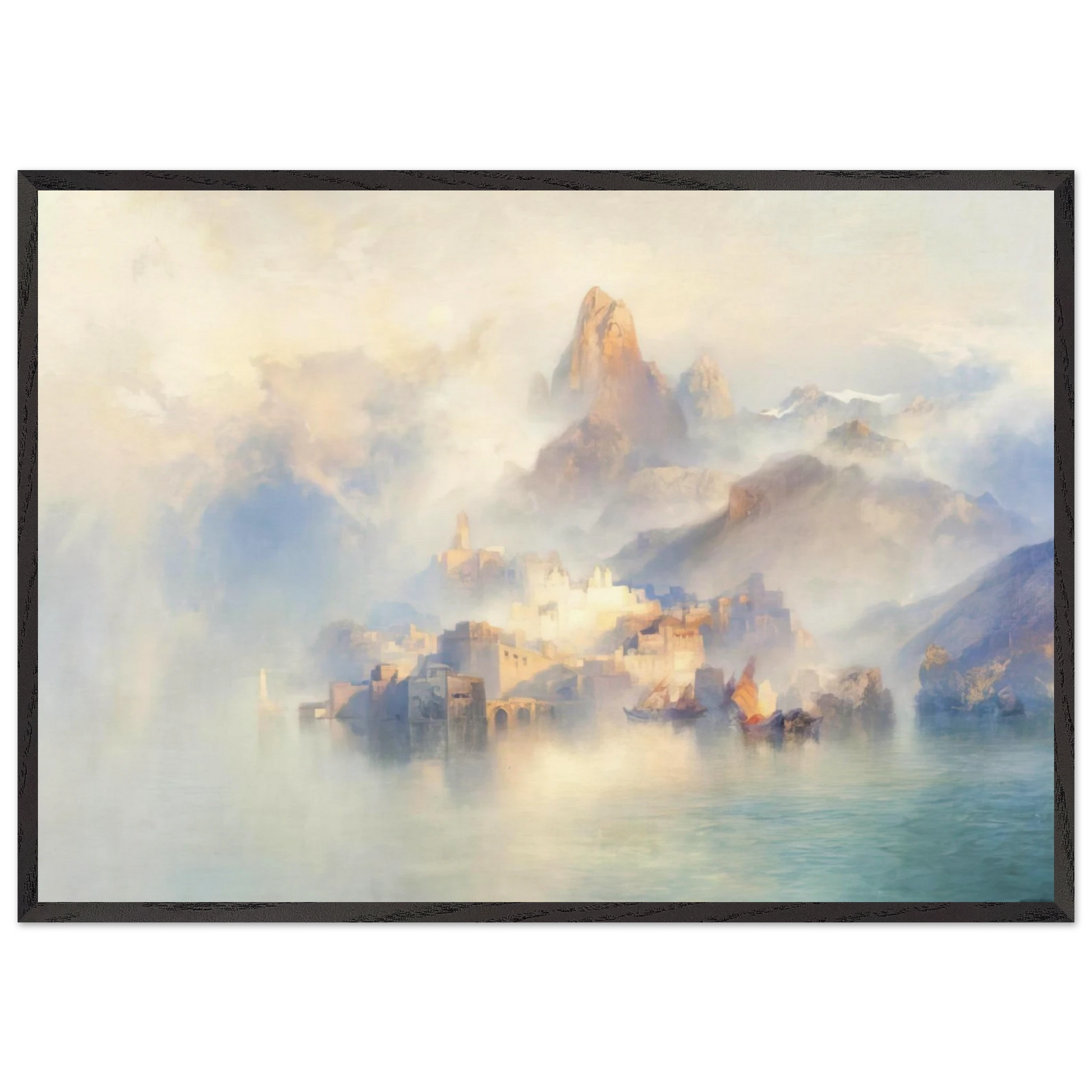 The Dream City - Thomas Moran Framed Art Print – Black Wooden Frame - Default Title - -Framed Art Print