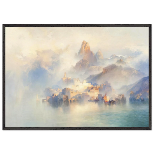 The Dream City - Thomas Moran Framed Art Print – Black Wooden Frame - Default Title - -Framed Art Print