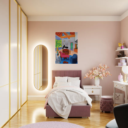 David Hockney - David Hockney Brushed Aluminum Print - 70x100 cm / 28x40 inches | David Hockney Aluminum Print | David Hockney Prints