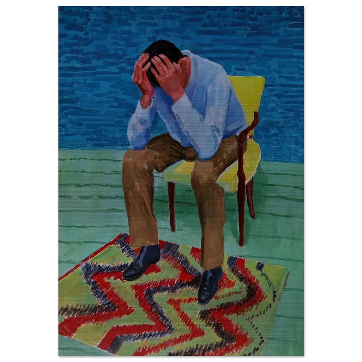 David Hockney - David Hockney Brushed Aluminum Print - 70x100 cm / 28x40 inches | David Hockney Aluminum Print | David Hockney Prints