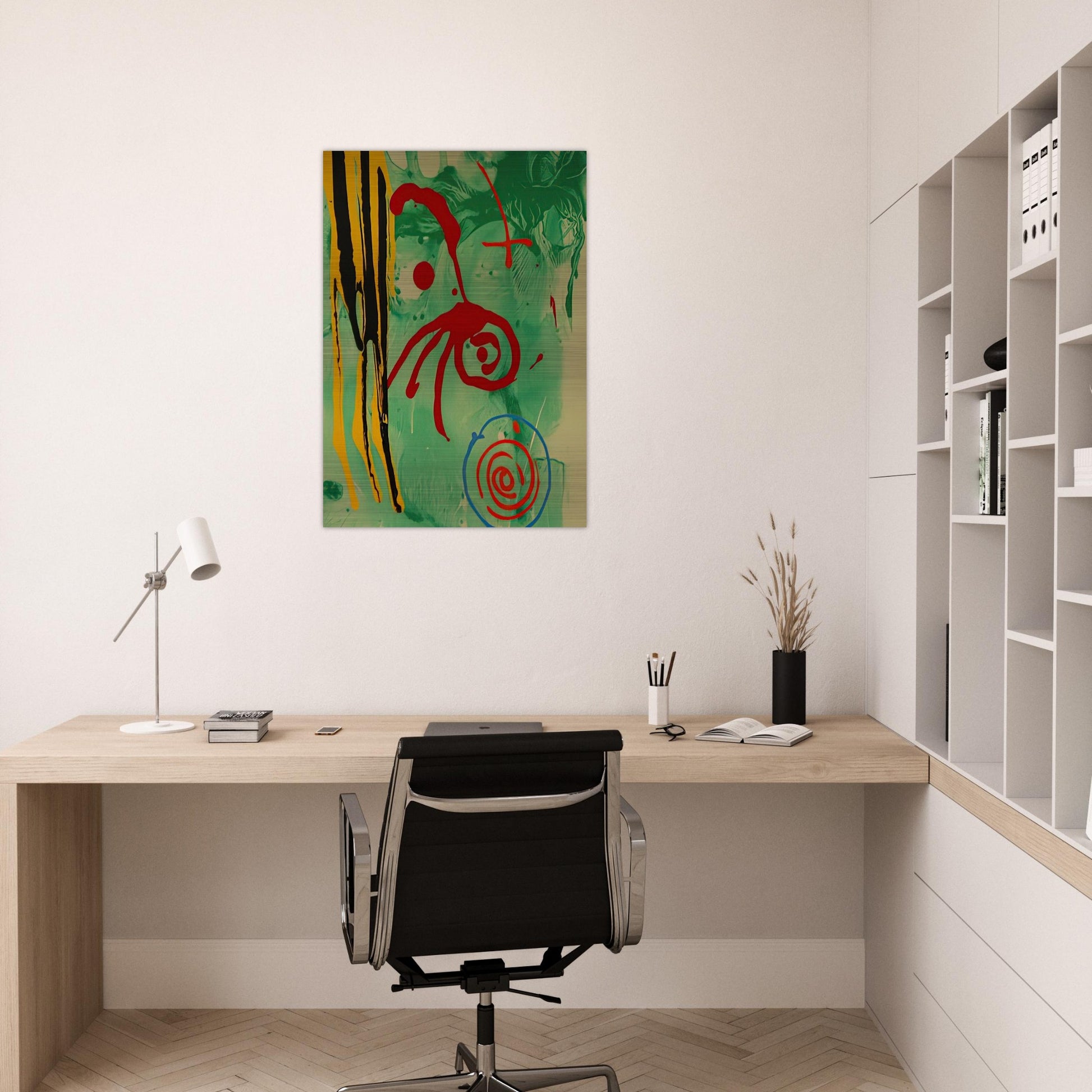 The Gnome - 2005 - John Hoyland Brushed Aluminum Print - 70x100 cm / 28x40 inches | John Hoyland Aluminum Print | John Hoyland Prints