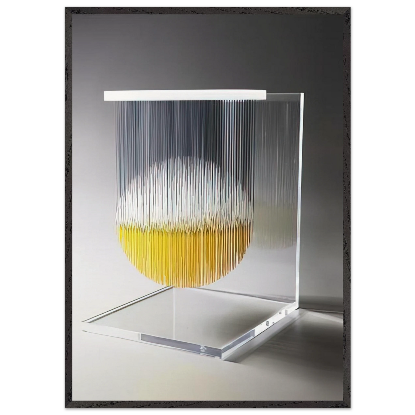 ESFERA THEOSPACIO 1989 - Jesus Rafael Soto Framed Art Print – Black Wooden Frame - Default Title - -Framed Art Print