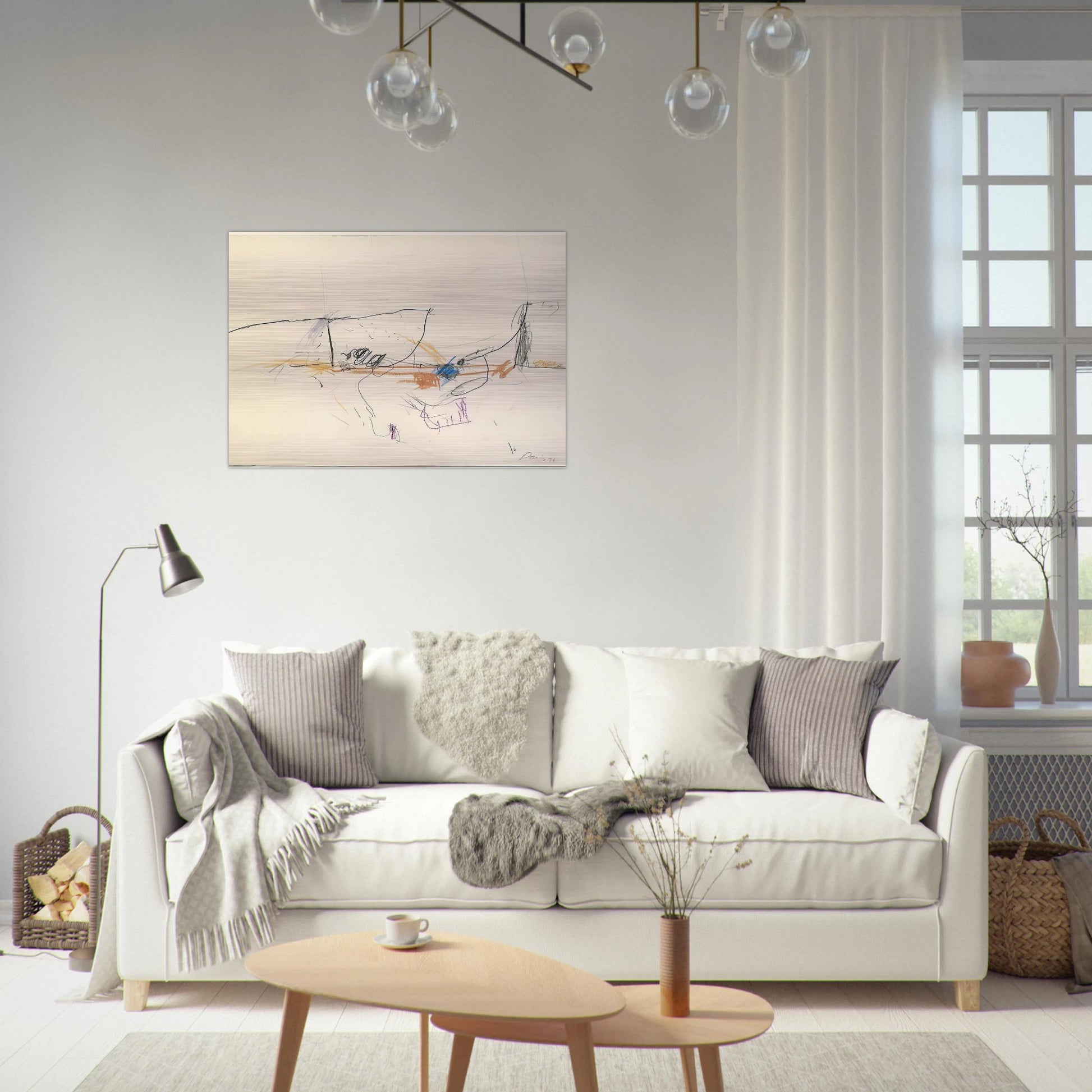 Jumping Jack - 1978 - Gene Davis Brushed Aluminum Print - 70x100 cm / 28x40 inches | Gene Davis Aluminum Print | Gene Davis Prints