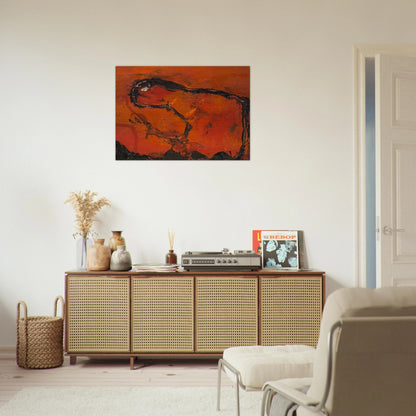 Pega - 1964 - Emil Schumacher Brushed Aluminum Print - 70x100 cm / 28x40 inches | Emil Schumacher Aluminum Print | Emil Schumacher Prints