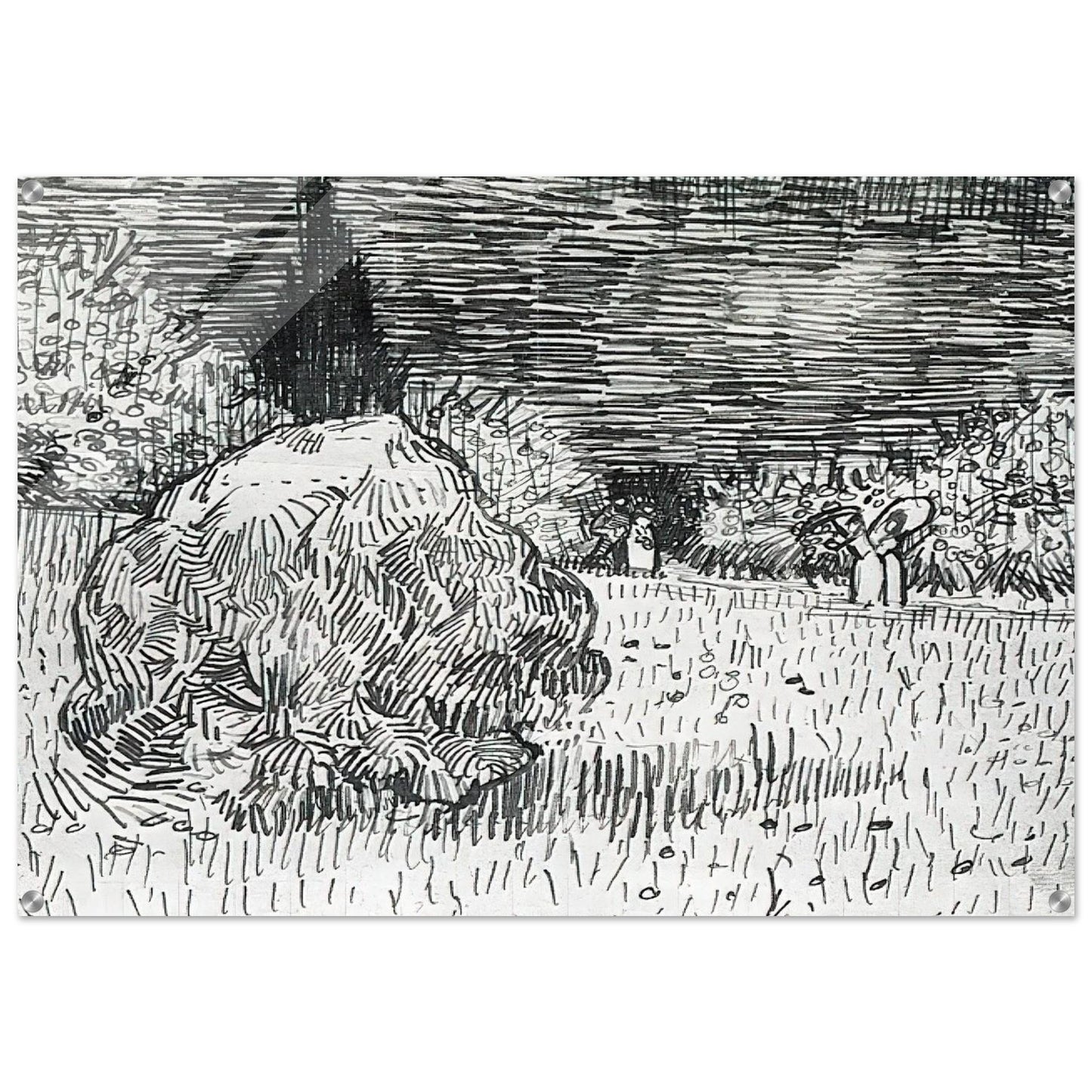 Bush in the Park at Arles - Vincent van Gogh Acrylic Print - 70x100 cm / 28x40″ inches