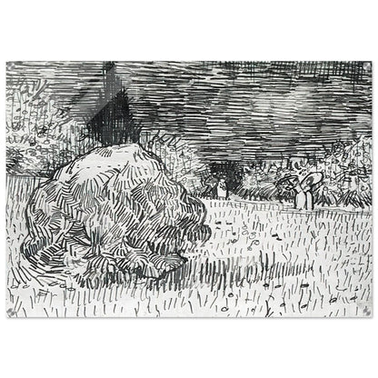 Bush in the Park at Arles - Vincent van Gogh Acrylic Print - 70x100 cm / 28x40″ inches