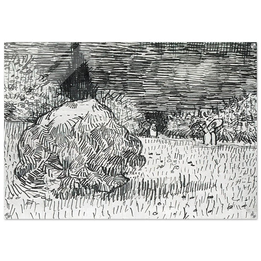 Bush in the Park at Arles - Vincent van Gogh Acrylic Print - 70x100 cm / 28x40″ inches