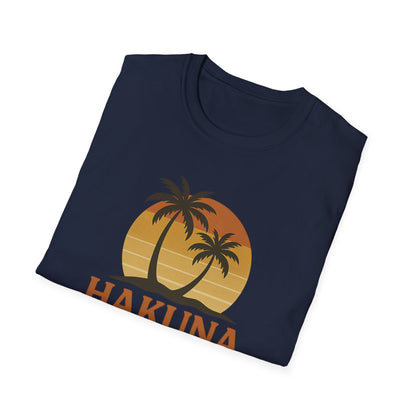 Hakuna Matata Maglietta Grafica Retro, Maglietta Positiva Senza Pensieri, T-Shirt Ispirata agli Anni '90, Top con Citazione di Buonumore, Regalo Unisex