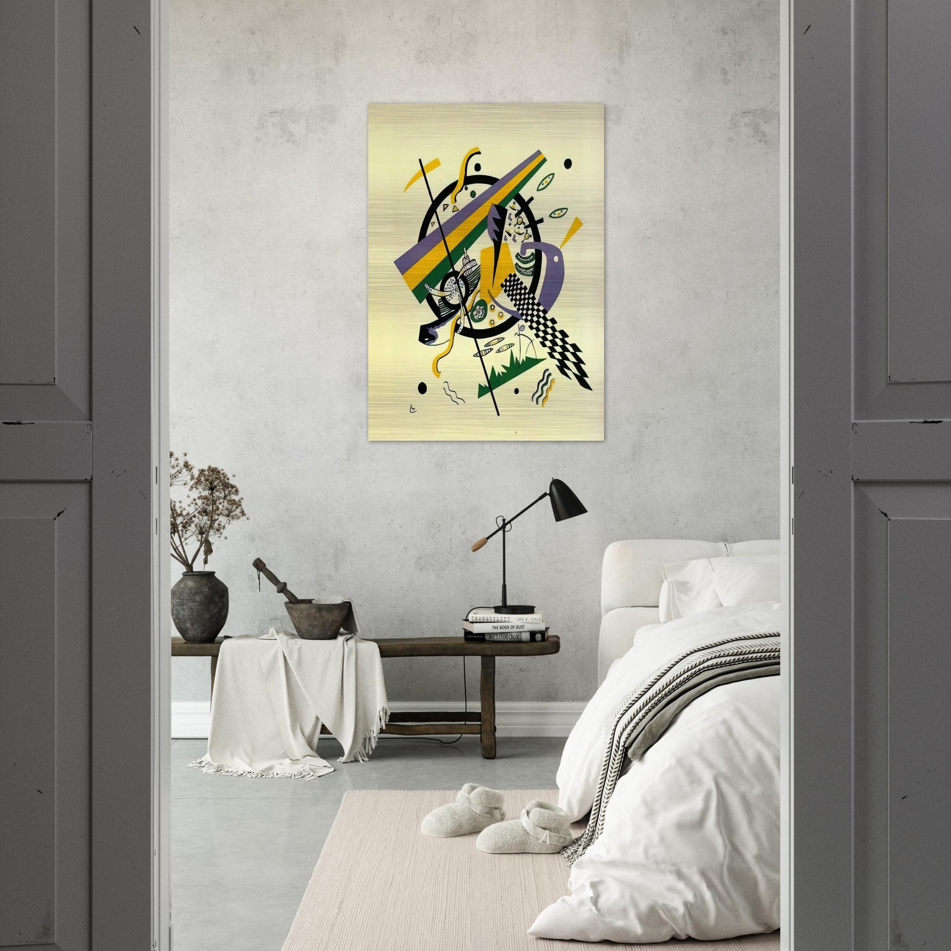 SMALL WORLDS IV 1922 - Wassily Kandinsky Brushed Aluminum Print - 70x100 cm / 28x40 inches | Wassily Kandinsky Aluminum Print | Wassily Kandinsky Prints