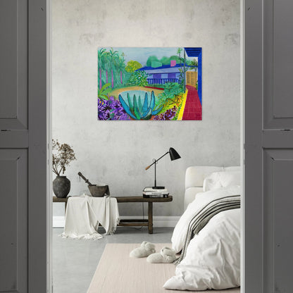 David Hockney - David Hockney Brushed Aluminum Print - 70x100 cm / 28x40 inches | David Hockney Aluminum Print | David Hockney Prints