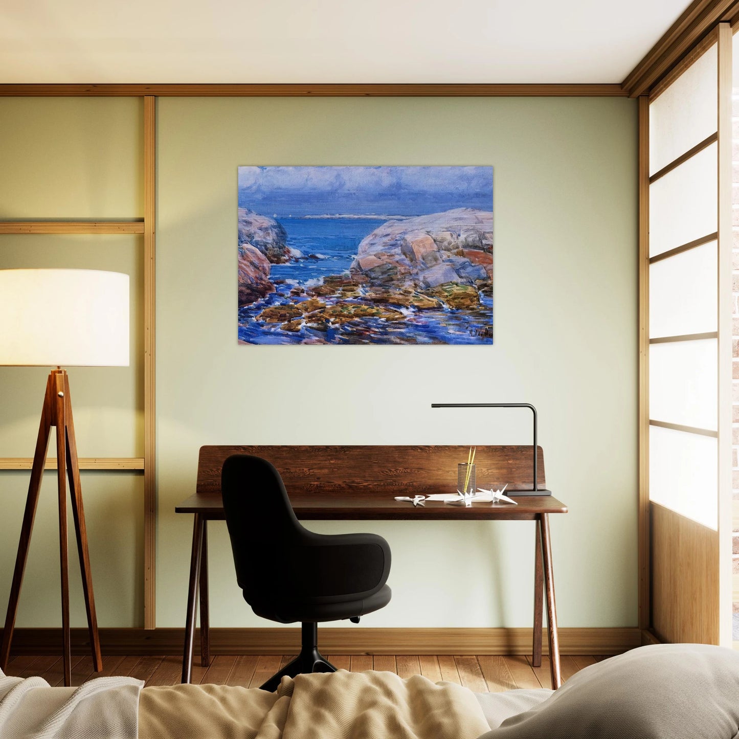Duck Island, Isles of Shoals - Childe Hassam Brushed Aluminum Print - 70x100 cm / 28x40 inches | Childe Hassam Aluminum Print | Childe Hassam Prints