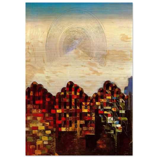 Paris dream - Max Ernst Brushed Aluminum Print - 70x100 cm / 28x40 inches | Max Ernst Aluminum Print | Max Ernst Prints
