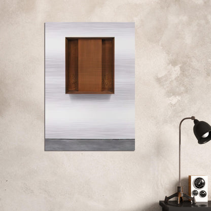 Untitled JUDDO0510 - 1989 - Donald Judd Brushed Aluminum Print - 70x100 cm / 28x40 inches | Donald Judd Aluminum Print | Donald Judd Prints