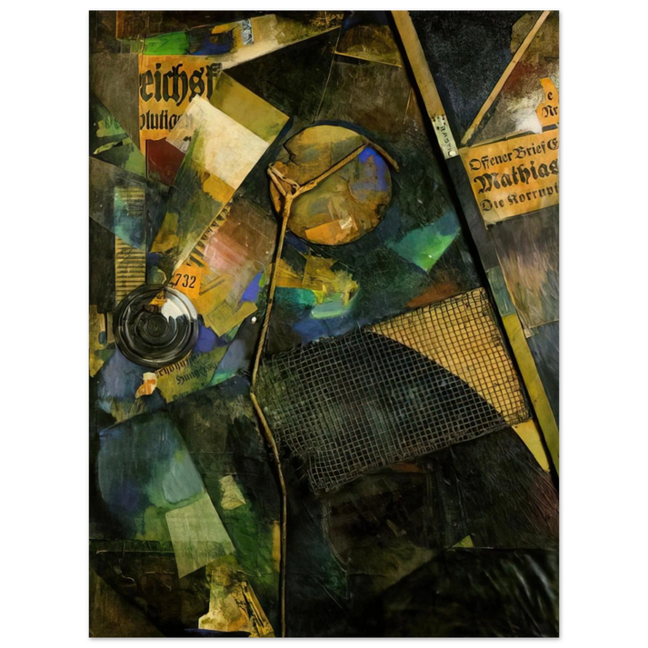 Kurt Schwitters - MERZ PICTURE 25A THE STAR PICTURE 1920  75x100 cm / 30x40inches Fine Art Poster