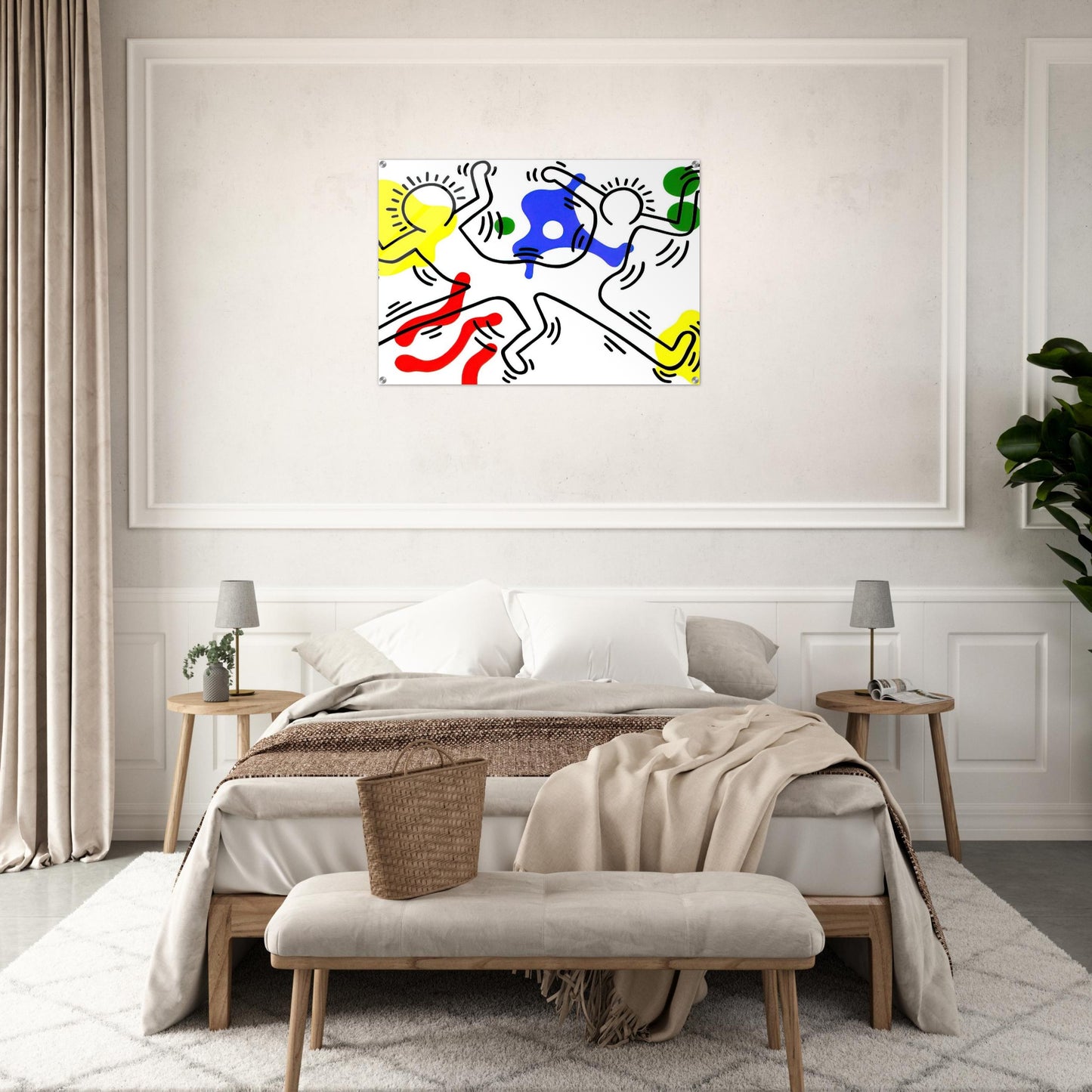 UNTITLED 1986 - Keith Haring Acrylic Print - 70x100 cm / 28x40″ inches | Keith Haring Wall Art | Keith Haring Prints