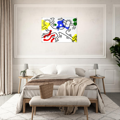 UNTITLED 1986 - Keith Haring Acrylic Print - 70x100 cm / 28x40″ inches | Keith Haring Wall Art | Keith Haring Prints