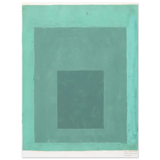 Josef Albers - STUDY FOR HOMAGE TO THE SQUARE 1 Fine Art Poster - Default Title