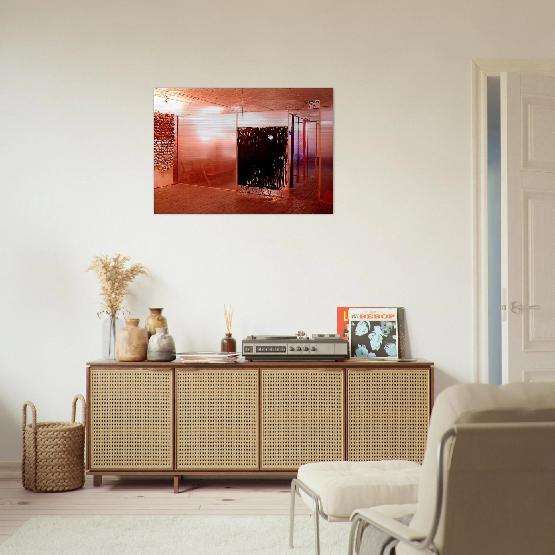 18 Happenings in 6 Parts - Allan Kaprow Brushed Aluminum Print - 70x100 cm / 28x40 inches | Allan Kaprow Aluminum Print | Allan Kaprow Prints