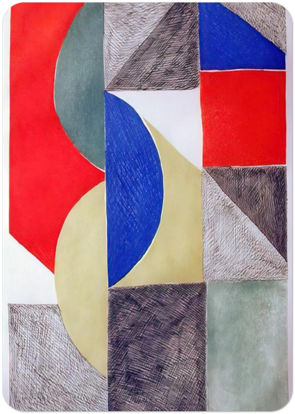 ABSTRACT COMPOSITION By Sonia Delaunay Pack of 10 Post Cards | Sonia Delaunay Post Cards | A6 (10.5 x 14.8 cm) - 4.1 x 5.8 inches