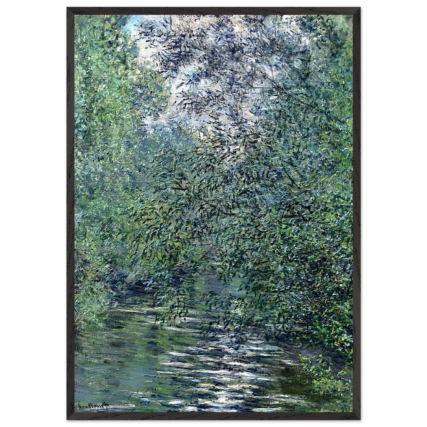 The Willows on the River - claude monet Framed Art Print – Black Wooden Frame - Default Title - -Framed Art Print
