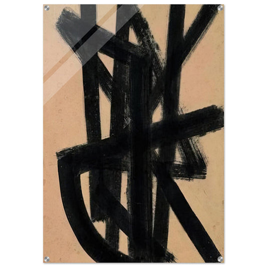 Brou de noix 65 x 50 cm, 1948 - 1948 - Pierre Soulages Acrylic Print - 70x100 cm / 28x40″ inches | Pierre Soulages Wall Art | Pierre Soulages Prints