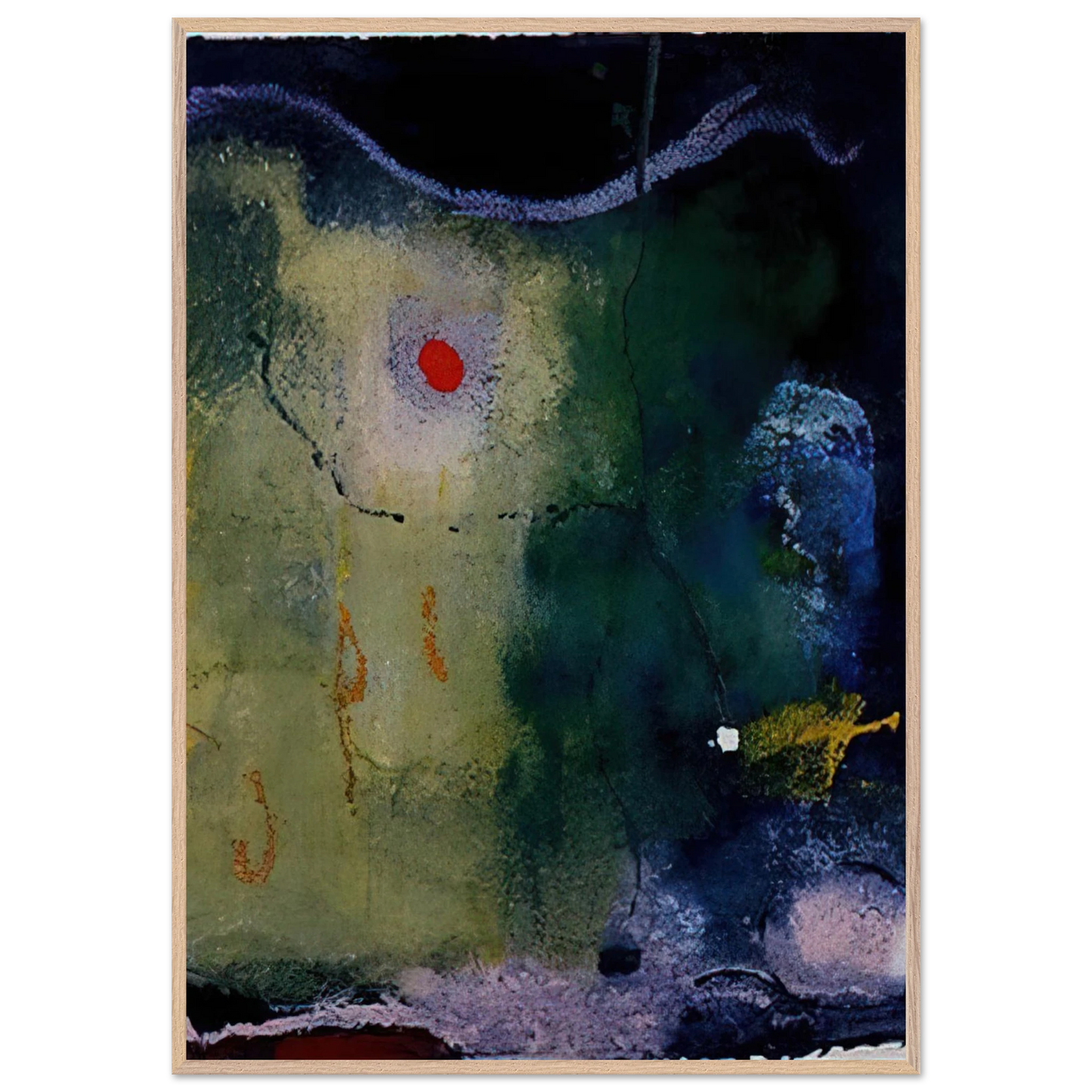 Helen Frankenthaler - The Other Side of the Moon - 1995 Wall art - 15x20 cm / 6x8 inches - Fine Art Poster - -