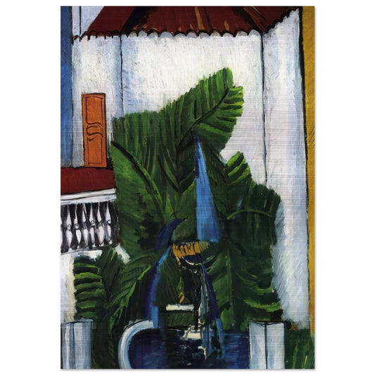 FOUNTAIN IN AVIGNON 1913 - Raoul Dufy Brushed Aluminum Print - 70x100 cm / 28x40 inches | Raoul Dufy Aluminum Print | Raoul Dufy Prints