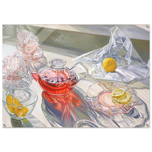 HERB TEA 1995 - Janet Fish Acrylic Print - 70x100 cm / 28x40″ inches | Janet Fish Wall Art | Janet Fish Prints