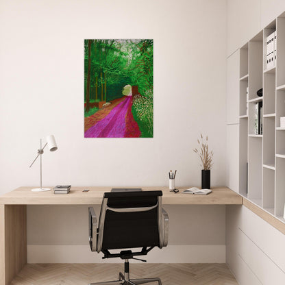 David Hockney - David Hockney Brushed Aluminum Print - 70x100 cm / 28x40 inches | David Hockney Aluminum Print | David Hockney Prints