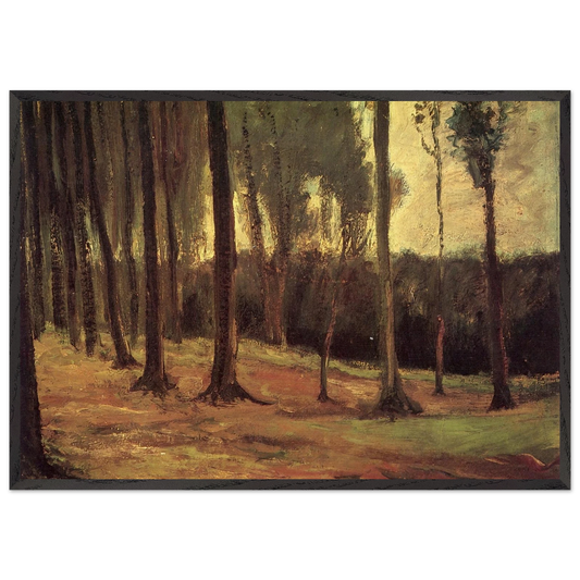 Edge of a Wood - Vincent van Gogh Framed Art Print – Black Wooden Frame - Default Title - -Framed Art Print