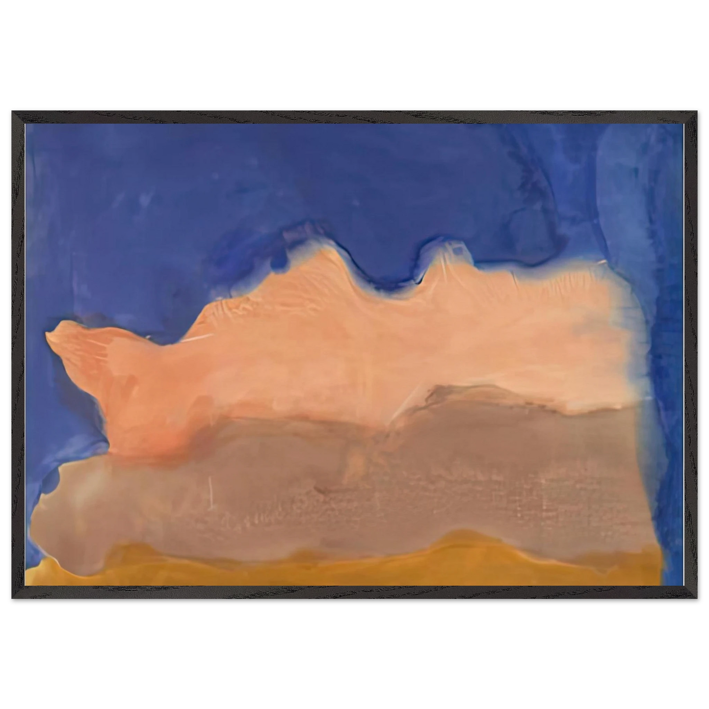 Moontide 1968- - Helen Frankenthaler Framed Art Print – Black Wooden Frame - Default Title - -Framed Art Print
