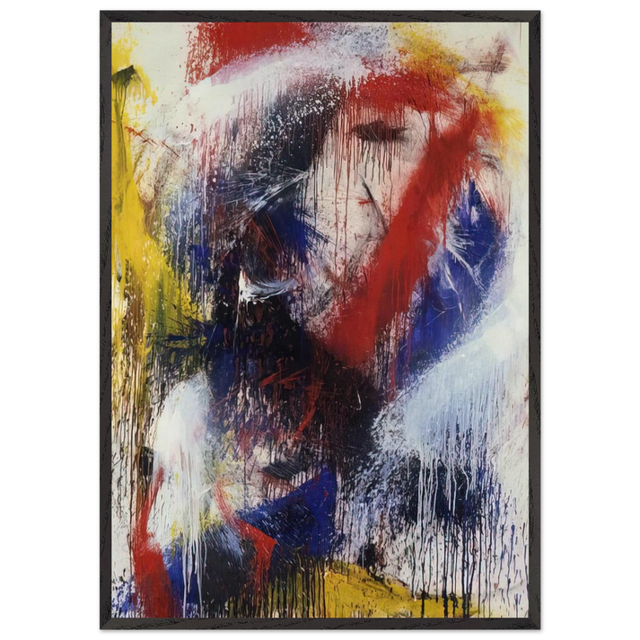 Excalibur - 1960 - Norman Bluhm 70x100 cm / 28x40 inches Framed Art Print – Black Wooden Frame