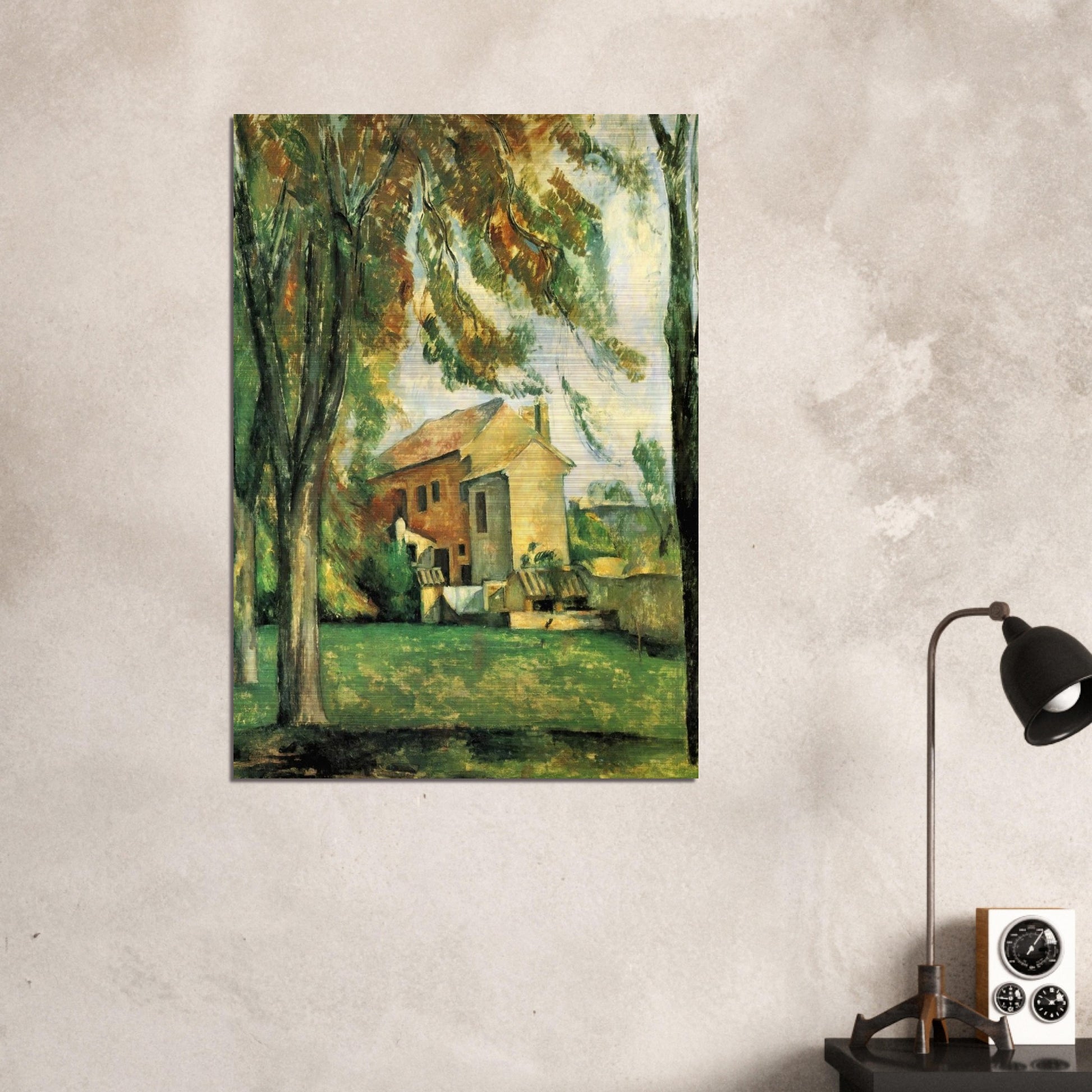 The pond of the Jas de Bouffan - Paul Cézanne Brushed Aluminum Print - 70x100 cm / 28x40 inches | Paul Cézanne Aluminum Print | Paul Cézanne Prints