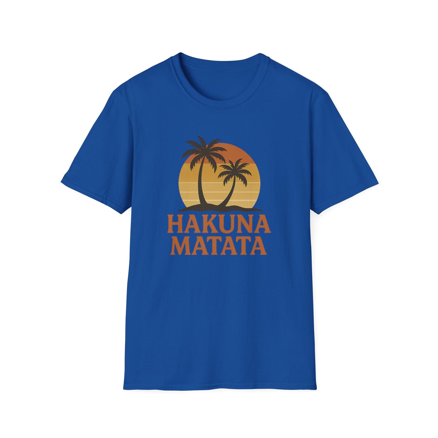 Hakuna Matata Maglietta Grafica Retro, Maglietta Positiva Senza Pensieri, T-Shirt Ispirata agli Anni '90, Top con Citazione di Buonumore, Regalo Unisex