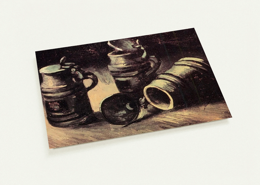 Beer Tankards By Vincent van Gogh Pack of 10 Post Cards | Vincent van Gogh Post Cards | A6 (10.5 x 14.8 cm) - 4.1 x 5.8 inches