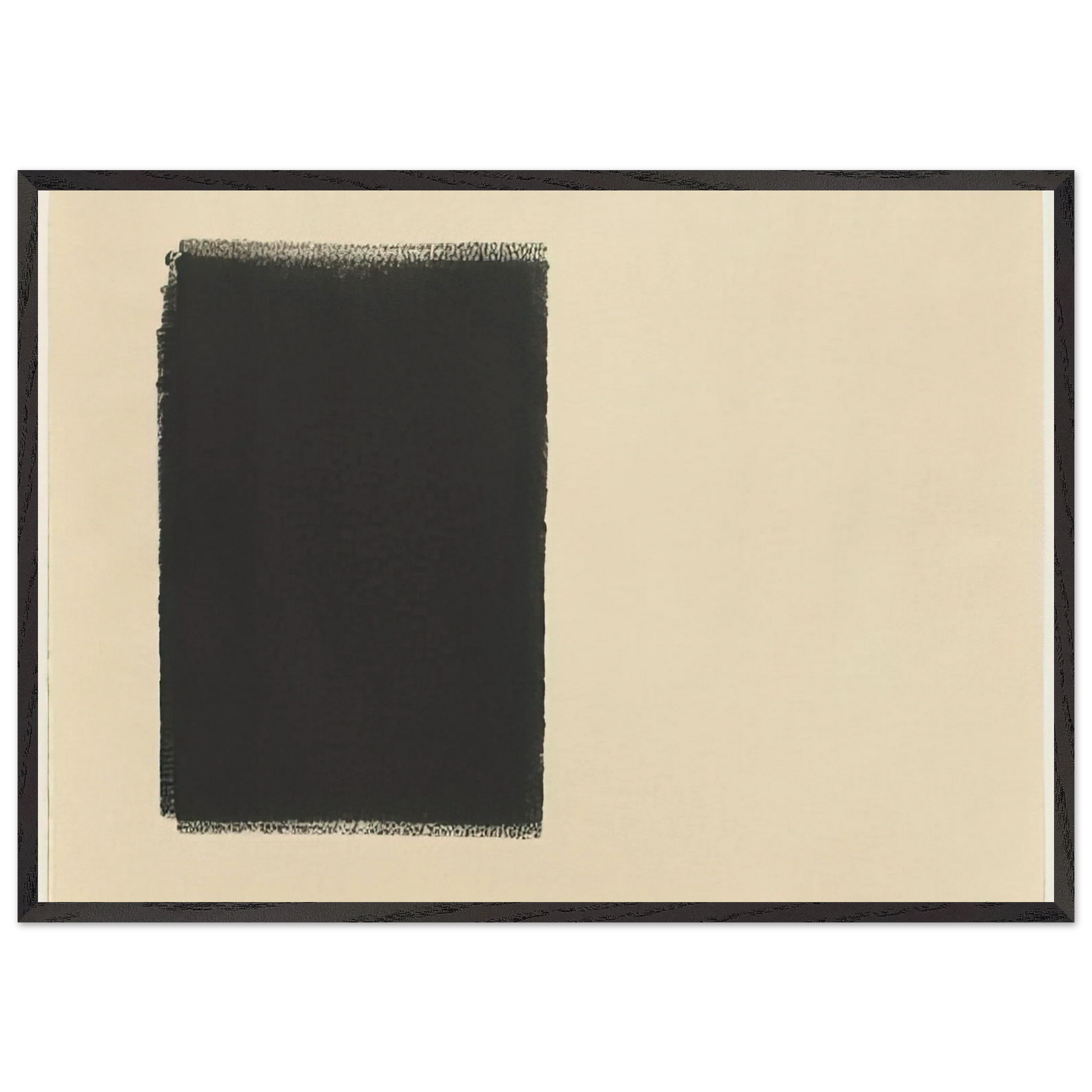 UNTITLED 14 PART ROLLER DRAWING 1973 - Richard Serra Framed Art Print – Black Wooden Frame - Default Title - -Framed Art Print