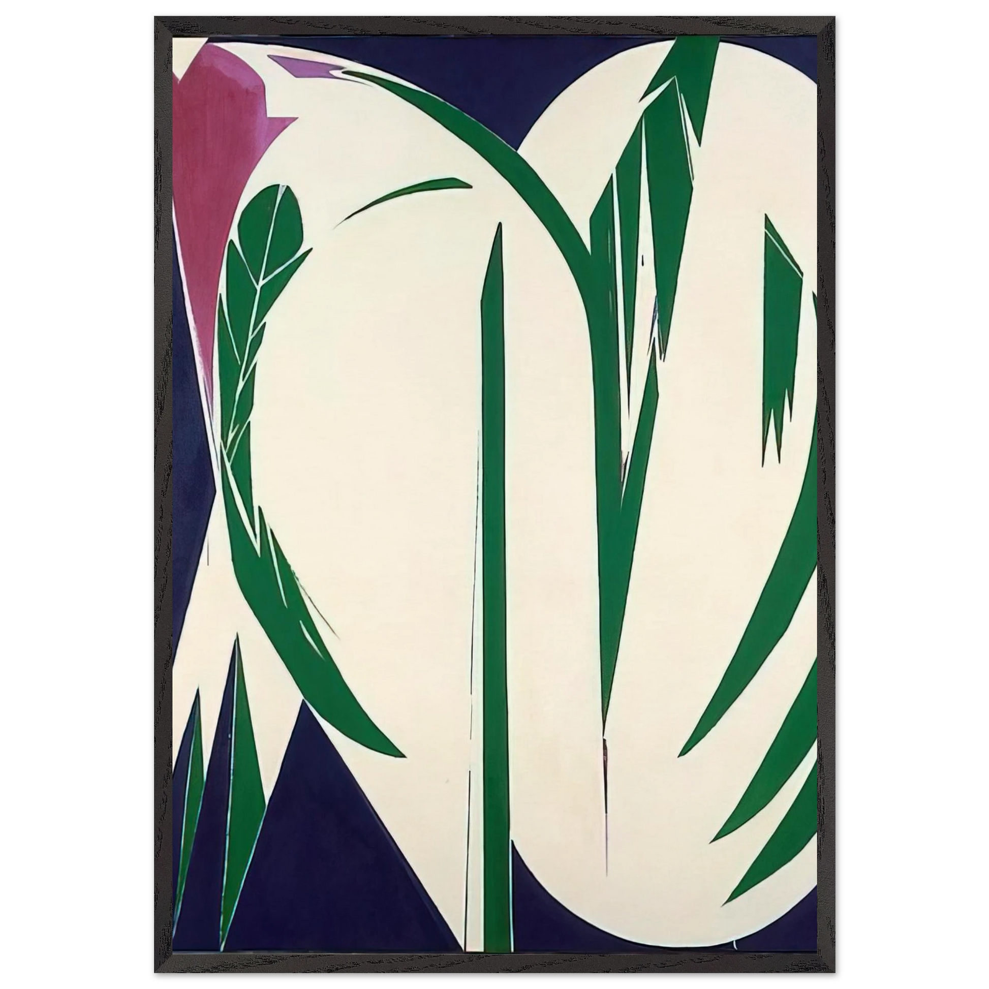 Rising Green - Lee Krasner Framed Art Print – Black Wooden Frame - Default Title - -Framed Art Print