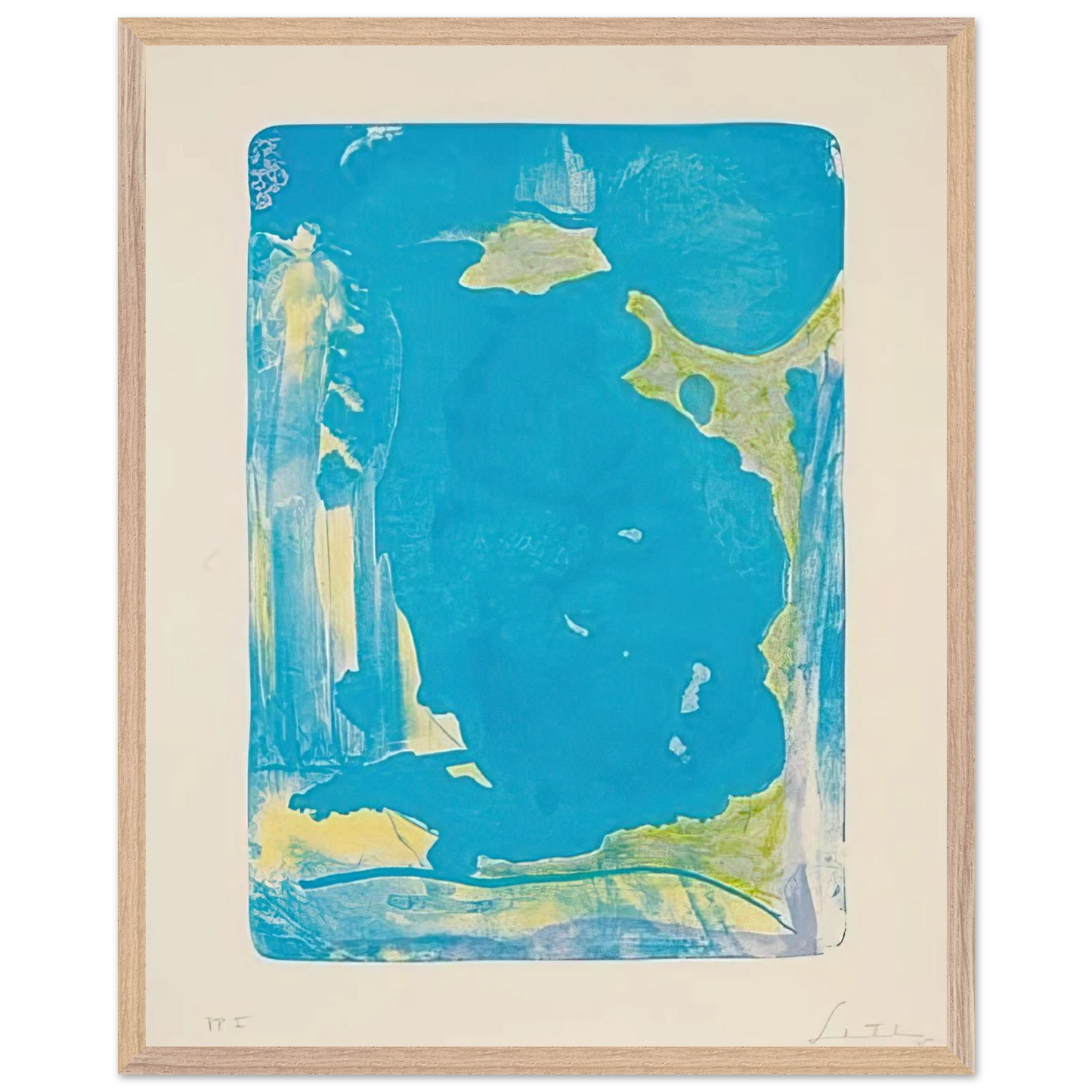 Helen Frankenthaler - Reflections IV - 1995 Wall art - A2 (42 x 59.4  cm) - Fine Art Poster - -