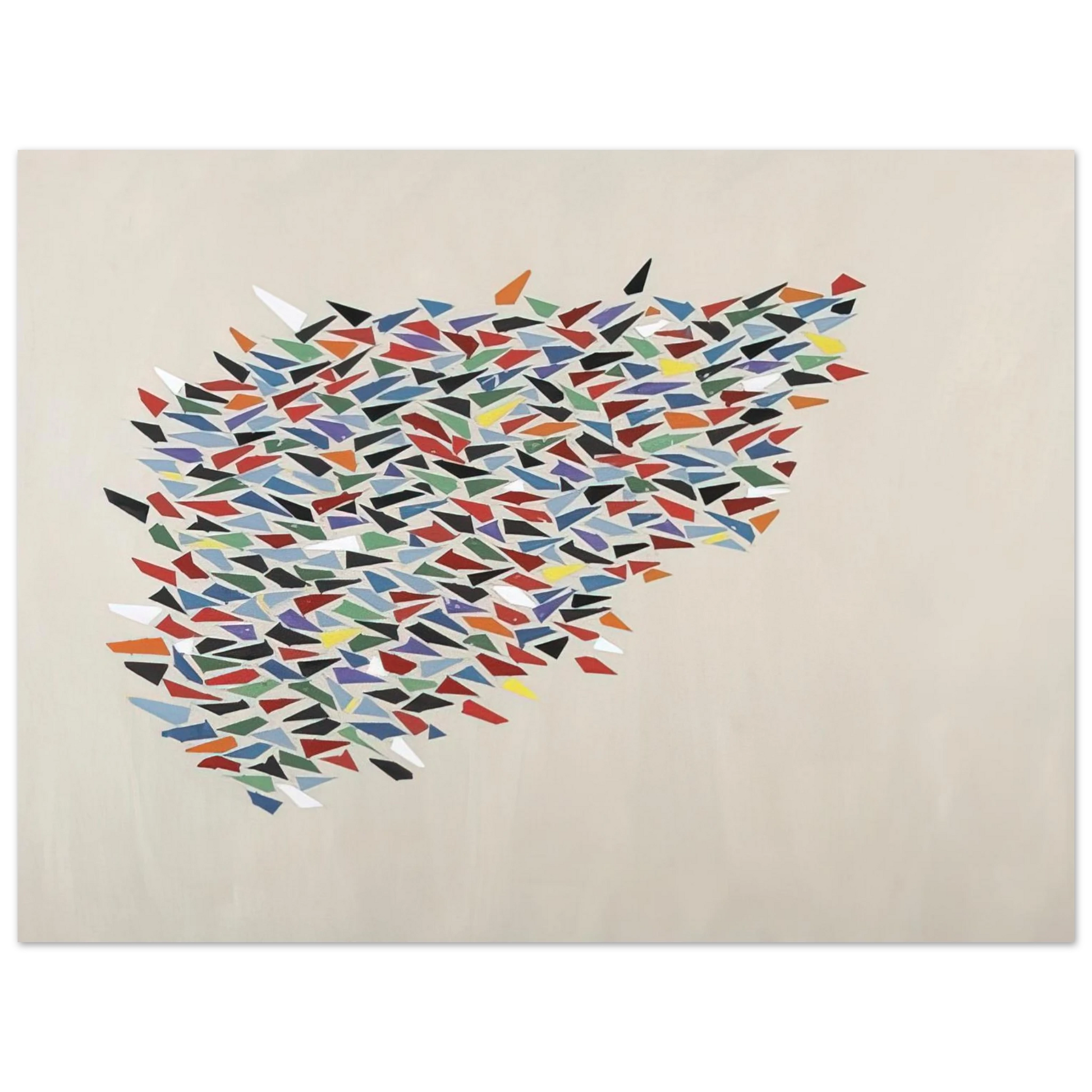 Robert Goodnough - Color Shapes on Gray - 1979 Fine Art Poster - Default Title