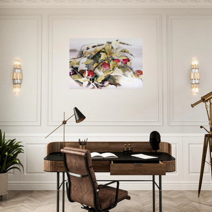 Plums - 1925 - Charles Demuth Brushed Aluminum Print - 70x100 cm / 28x40 inches | Charles Demuth Aluminum Print | Charles Demuth Prints