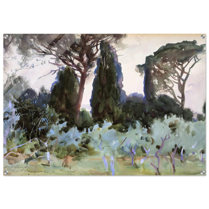 Landscape near Florence - John Singer Sargent Acrylic Print - 70x100 cm / 28x40″ inches