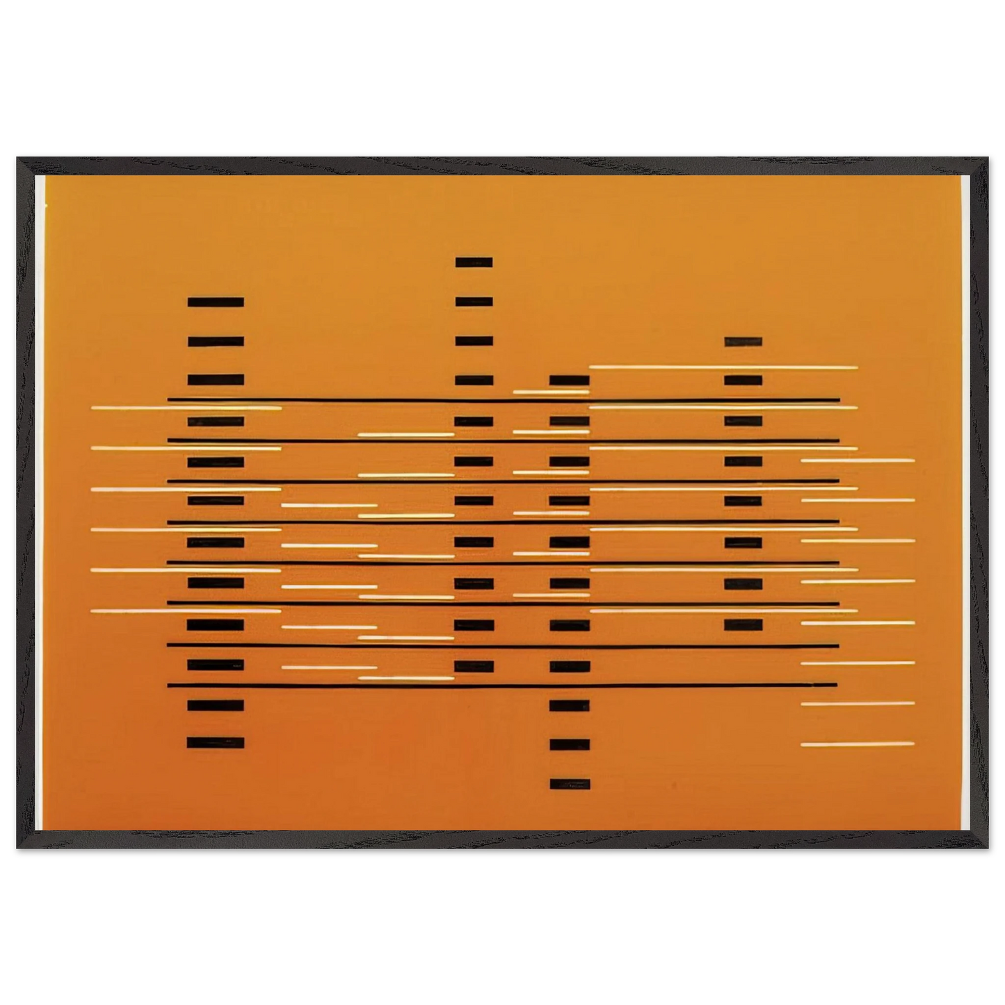 FRONTAL 1927 - Josef Albers Framed Art Print – Black Wooden Frame - Default Title - -Framed Art Print