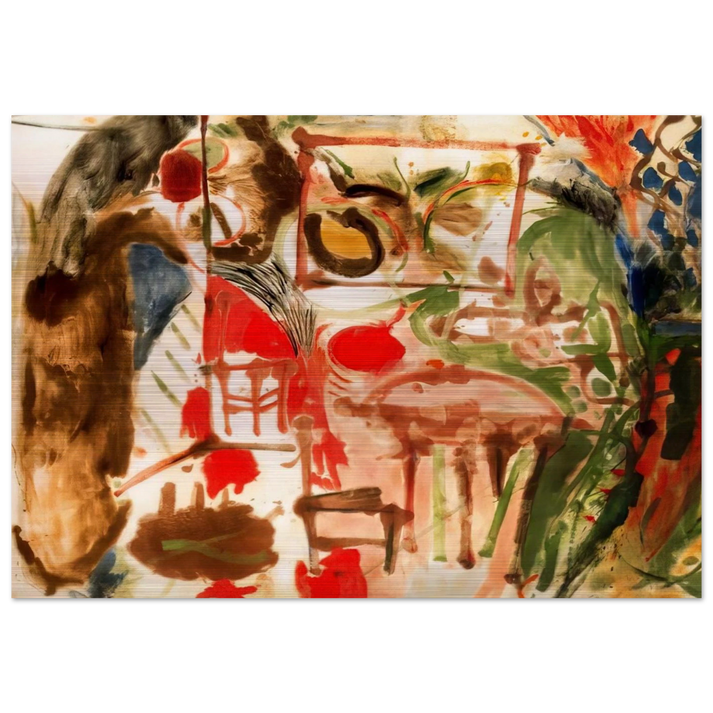 Interior - 1957 - Helen Frankenthaler Brushed Aluminum Print - 70x100 cm / 28x40 inches | Helen Frankenthaler Aluminum Print | Helen Frankenthaler Prints