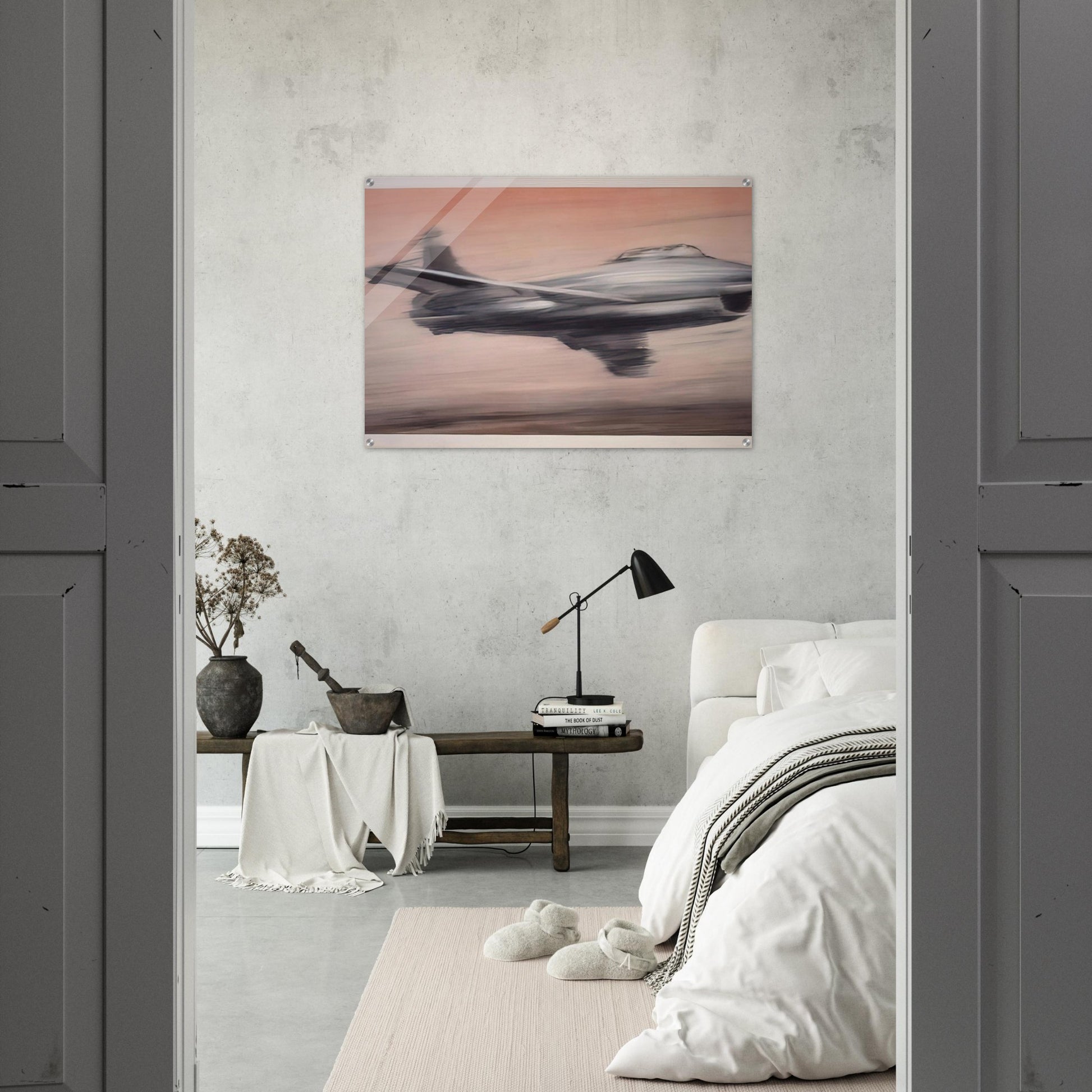 JET FIGHTER 1963 - Gerhard Richter Acrylic Print - 70x100 cm / 28x40″ inches | Gerhard Richter Wall Art | Gerhard Richter Prints