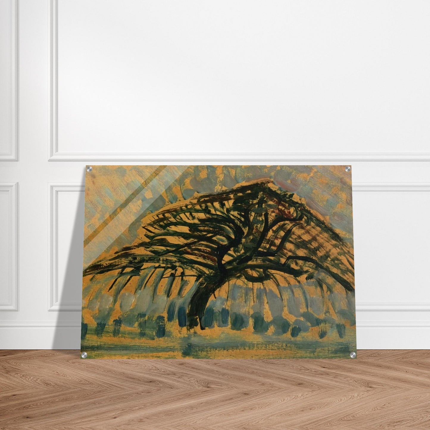 Study for Blue Apple Tree Series - Piet Mondrian Acrylic Print - 70x100 cm / 28x40″ inches