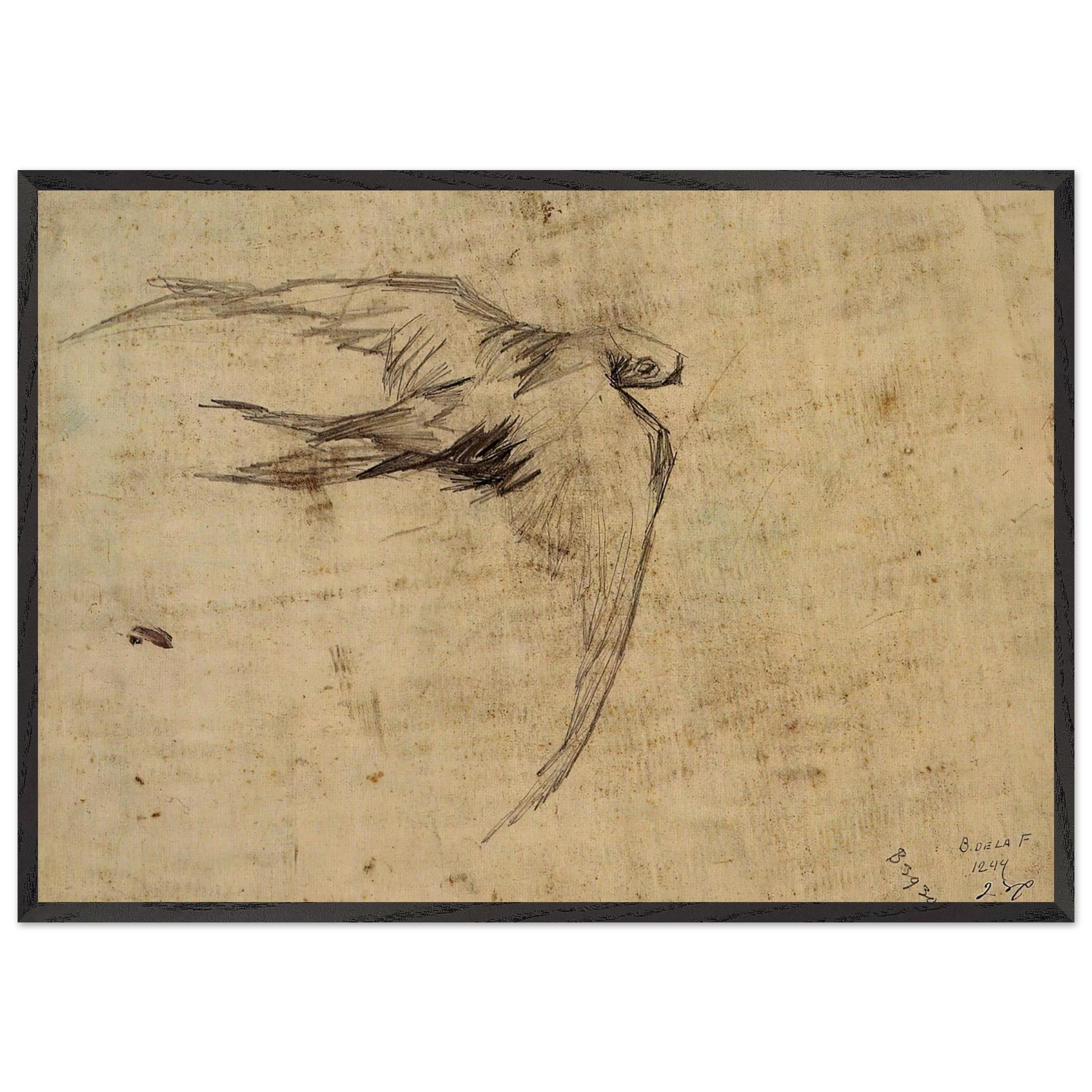 Swift - Vincent van Gogh Framed Art Print – Black Wooden Frame - Default Title - -Framed Art Print