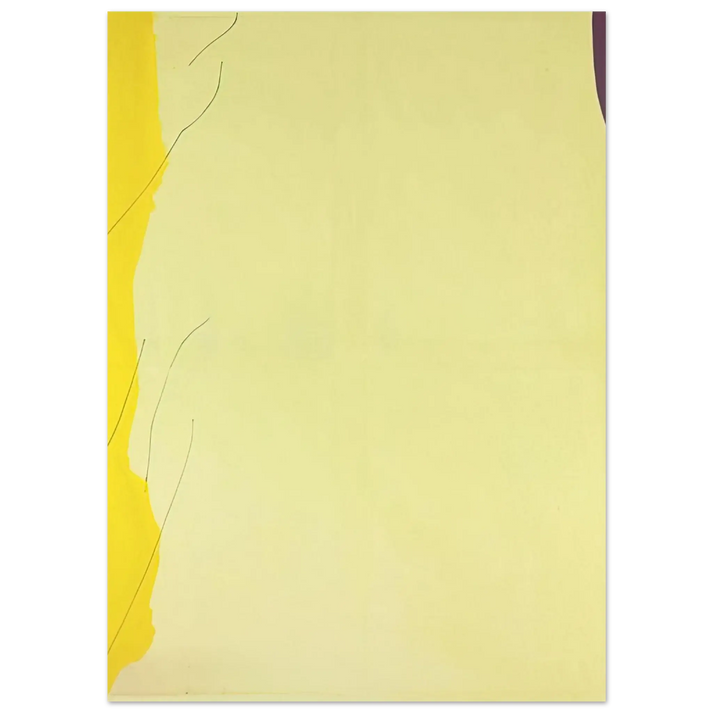Helen Frankenthaler - Distillation - 1973 Wall art - A2 (42 x 59.4  cm) - Premium Wooden Framed Poster With Fine Art Paper - Black frame