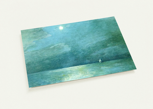 Moonlight on the Sound By Childe Hassam Pack of 10 Post Cards | Childe Hassam Post Cards | A6 (10.5 x 14.8 cm) - 4.1 x 5.8 inches
